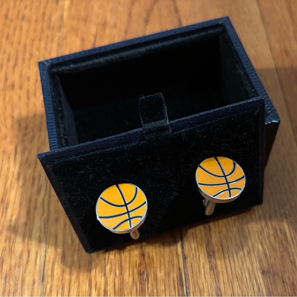 Basketball Cufflinks new in box Brooks Brothers